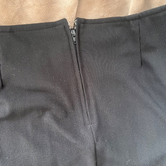 Glitter Hem Black Stretch Mini Skirt - Picture 9 of 12